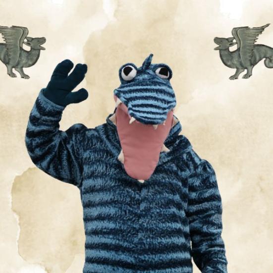 Vores læsedrage Hilbert, der vinker