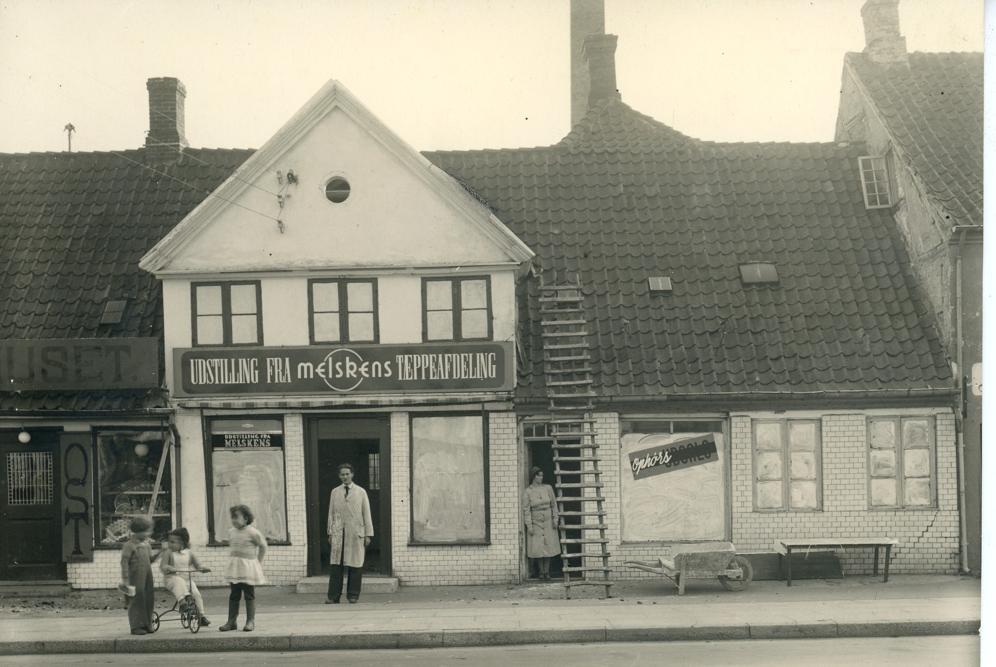 Melskens tæppeafdeling, Slotsgade 44. 1935. 