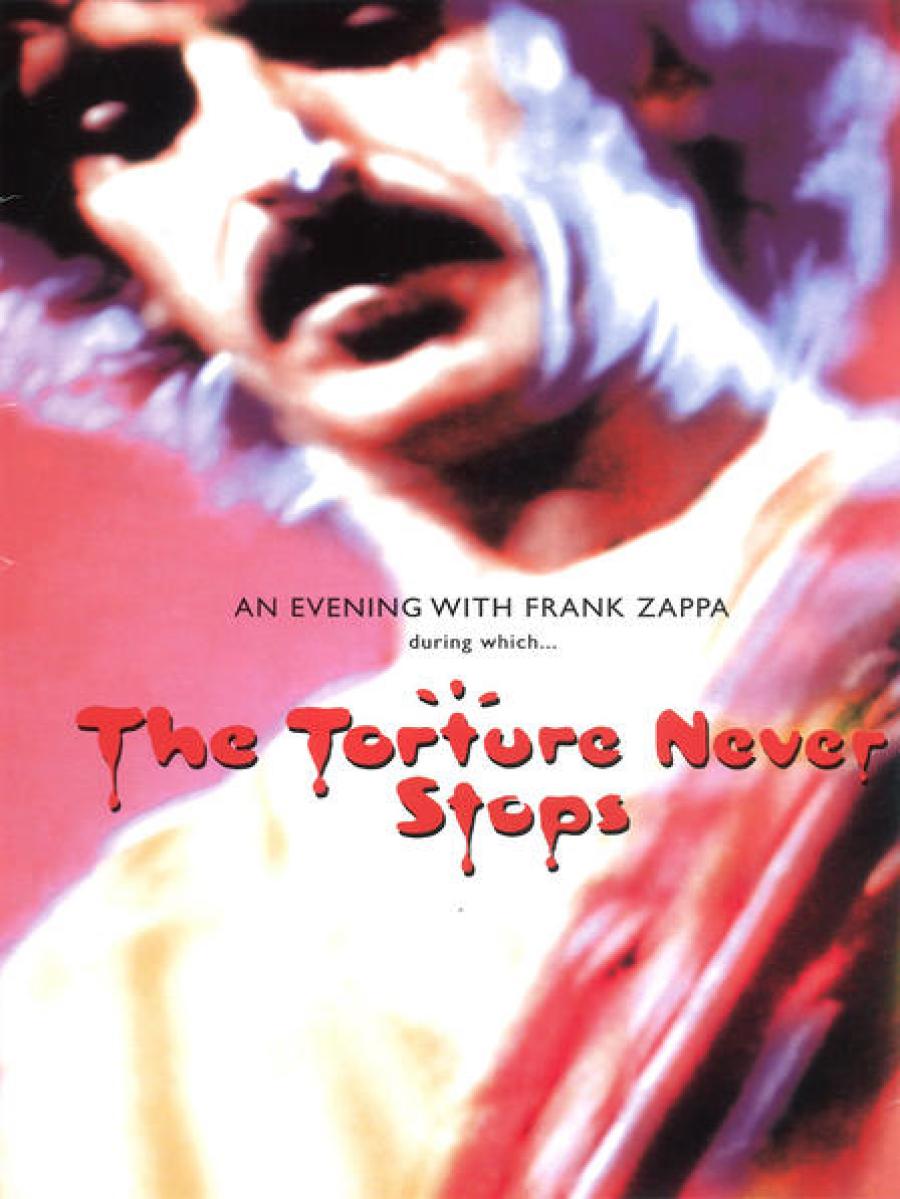 Koncertplakat til Frank Zappas show "The torture never stops"