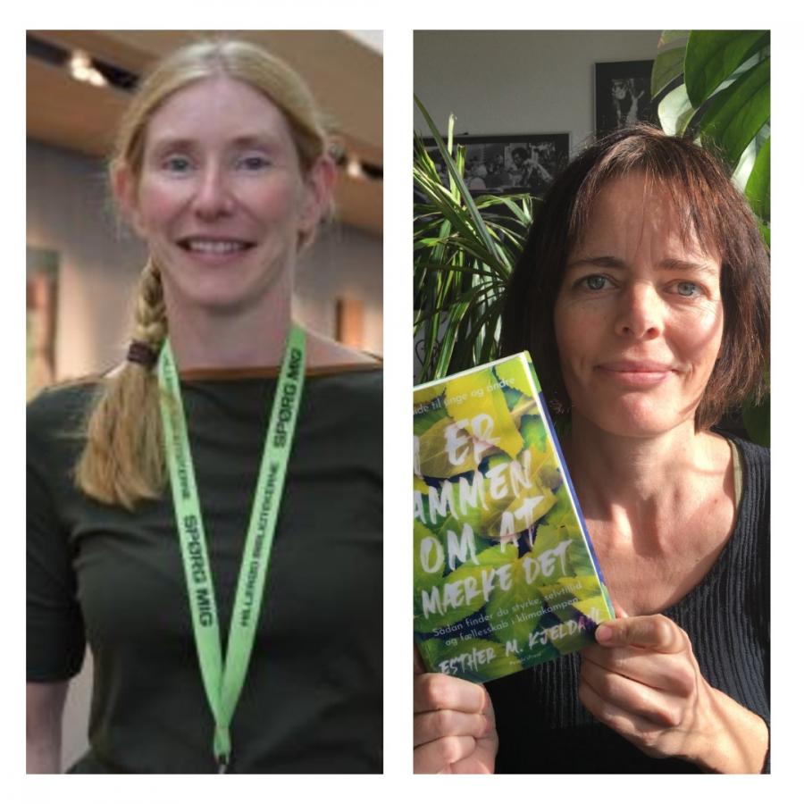 Bibliotekar Ulla Stangerup og Marie Schmidt fra Hillerød Klimanetværk