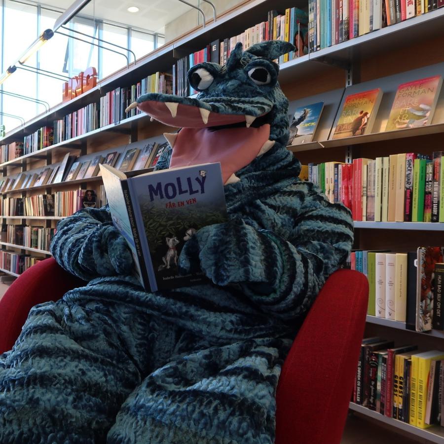 Hilbert læser på biblioteket